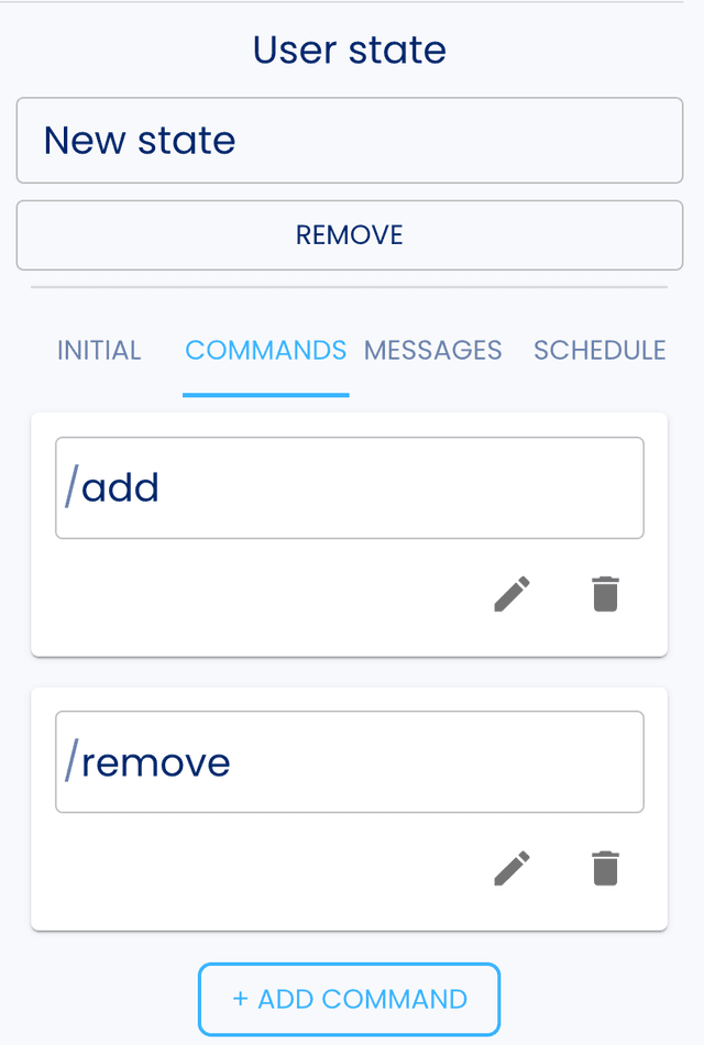 Command triggers